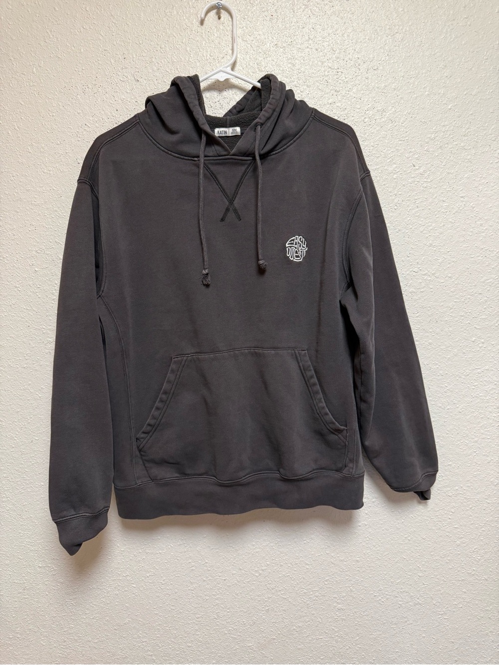 Katin Charcoal Black Pullover Hoodie with Small Chest Logo